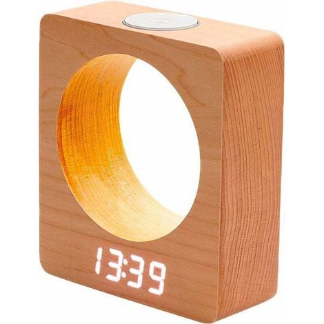 Lampe de chevet radio réveil spécial veilleuse bébé avec éclairage spécial réglable, utilisable aussi comme reveil enfan (1/4)