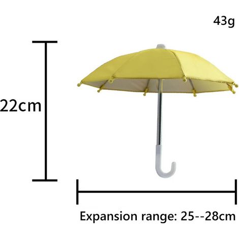 Porte-téléphone pare-soleil mini parasol pour vélo support smartphone (1/5)