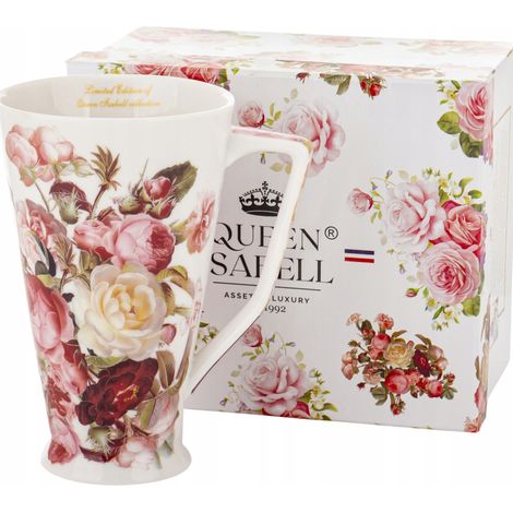 Tazza in porcellana con fiori, stile vintage, elegante, ideale per caffè o tè. Un'ottima idea regalo. (1/5)