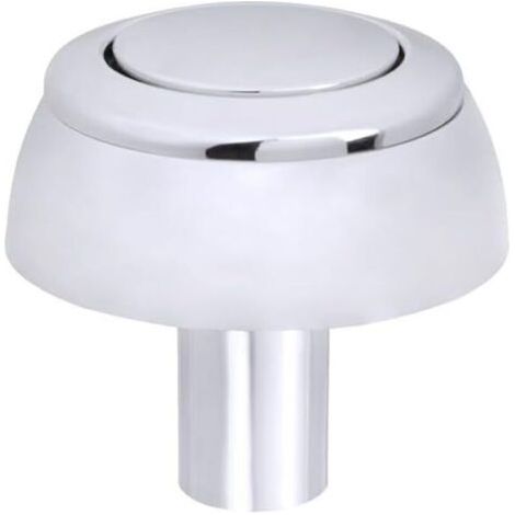 Bouton de chasse d'eau pour , bouton poussoir de rechange pour chasse d'eau, bouton de chasse d'ea, chromé (1/4)
