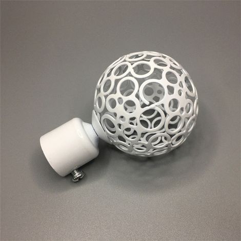 Lot de 2 embouts décoratifs pour tringle à rideaux 22 mm, accessoires de finition (1/4)