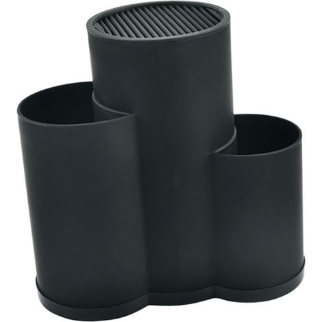 Organisateur de Couteaux Cuisine en Pp Noir Porte-couteaux Multifonction et Rangement Facile pour Accessoires la Cuisine Pratique et Élégant (1/5)