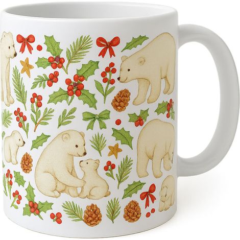 Mug ours polaires de Noël (1/4)