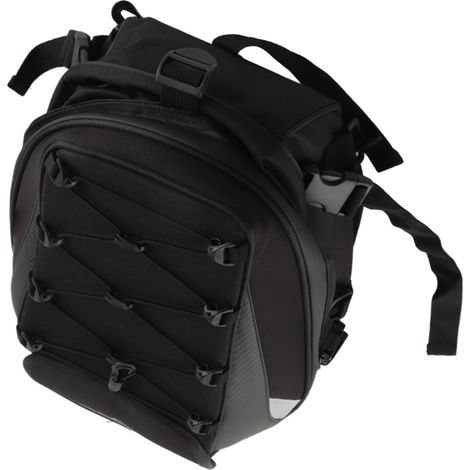 Sacoche Arrière Moto Imperméable 2-en-1, Sac de Réservoir Universel avec Casque, Bagagerie de Queue Polyvalente pour Moto et Scooter (1/5)
