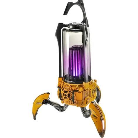 GravaStar - Altavoz Bluetooth inalámbrico amarillo con efecto de daños de guerra Supernova - Altavoz Bluetooth inalámbrico amarillo con efecto de daños de guerra (1/5)