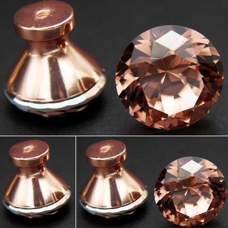 de tiroir en or rose 30 mm pour porte de placard de cuisine (1/5)
