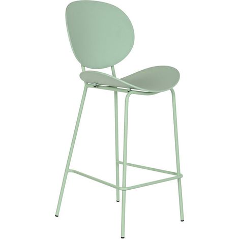Chaise de bar verte design pour intérieur moderne - Vert pastel doux (1/5)