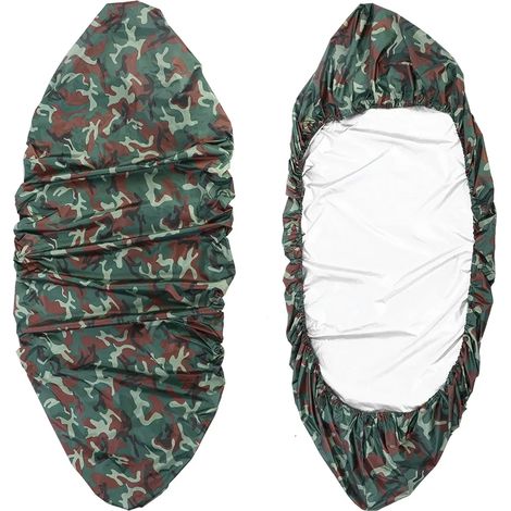 Una copertura impermeabile e antipolvere con protezione UV, adatta per kayak da 3,6 a 4 metri (mimetica verde militare). (1/3)