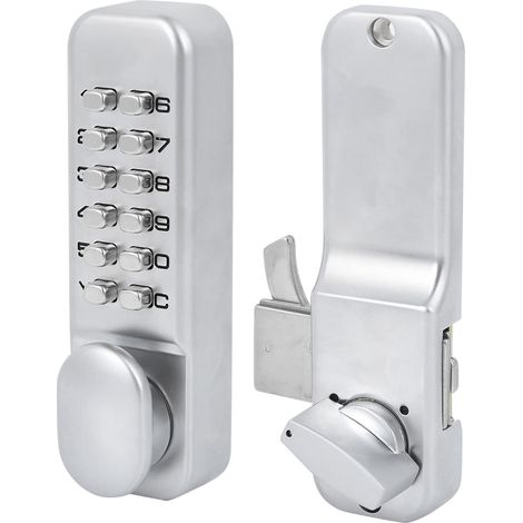 Door Home 1-11 Chiffres Mécanique Serrure à Combinaison Porte Coulissante Accès Sans Clé pour Cuisine Bureau Balcon (1/5)
