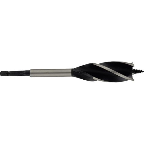 Forets Bois EXPERT à 4 taillants Lot de 3 pièces Queue HEXA 6.35mm Rallonge 10 cm TIVOLY (1/2)