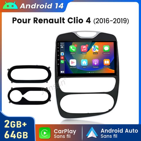 Autoradio JUNSUN Pour Renault Clio 4 2017-2019 Android 14 CarPlay 2+64GB (1/5)