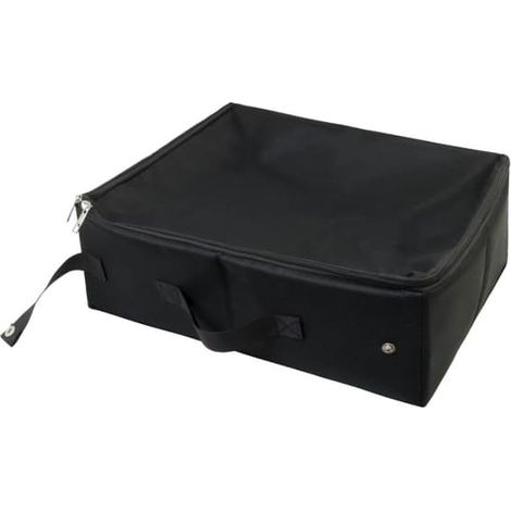 Bac à litière pliable et portable pour chat - Bac à litière de voyage imperméable en tissu Oxford, convient à toutes les races de chats, noir (1/4)