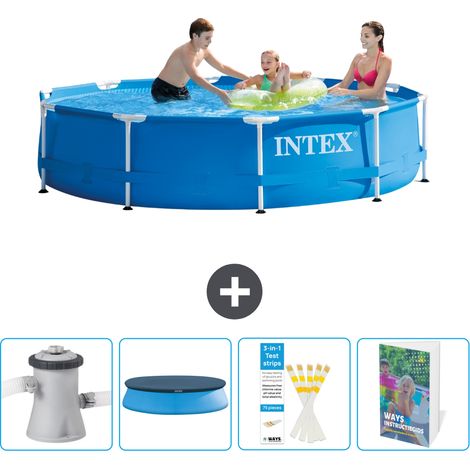 Intex Piscine Tubulaire Ronde - 305x76 cm - 5-pièces SCB113 (1/4)