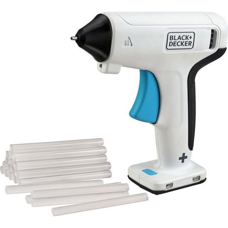 Black+Decker Colla a caldo cordless ergonomica bianca (1/3)