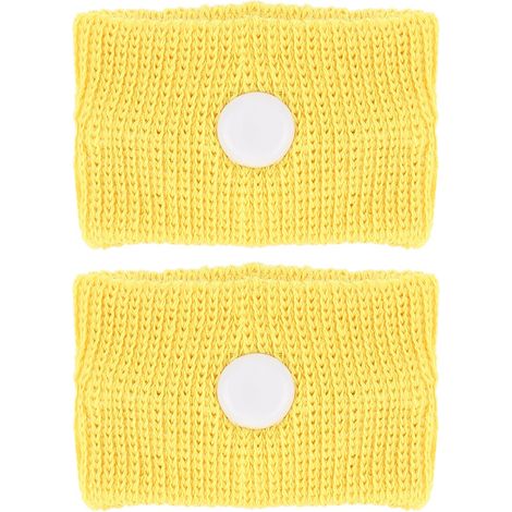 Bracelets anti-nausée voyage, 1 paire de bandes jaunes pour mal des transports (avion, bus, voiture) (1/5)