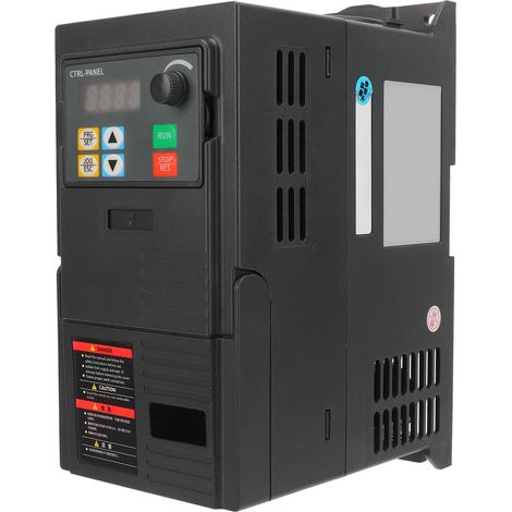 Variateur de fréquence triphasé 0.75kW entrée 200-240V sortie 0-240V onduleur vectoriel avec RS485 boîtier ABS résistant (1/4)