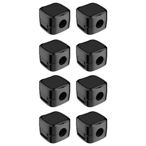 8 Pcs Mini Attache Cable Adhesif,Range Cable Bureau,Accroche Cable,Organisateur de Câbles,Support de Câbles,Organisateur, Chargement et Gestion des Câbles USB Pour la Maison,la Voiture (Noir) (1/5)