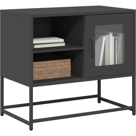 TV-Schrank Schwarz 68x39x60,5 cm Stahl