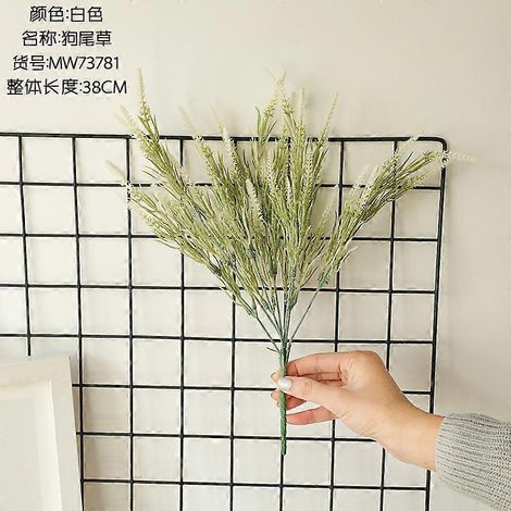Décoration artificielle : gazon vert Setaria, plante en plastique, fleurs Viridis, bouquet de mariage, fausses plantes pour la décoration du jardin et de la maison