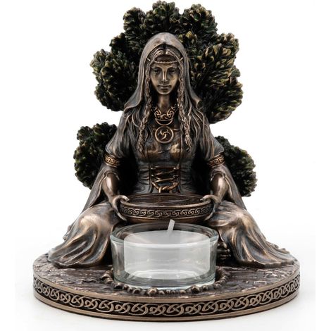 Signes Grimalt Figurines en bronze  Figure goddea celta danu bronze gris 12x12x12cm 25239