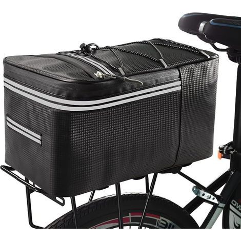 Tool Bag, Bike Rack Bag, Waterproof Bike Rear Bag, 15L Bike Rear Basket, Reflective Bike Trunk Storage Bag - (1/5)