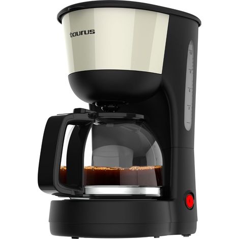 Cafetera de Goteo Taurus Verona Vintage Red 12 Tazas 1000W Estilo Retro Roja