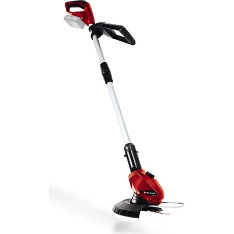 Einhell Coupe-bordures sans fil GE-CT 18 Li - Solo PXC (18 V,Diam. de coupe lame 24 cm,Livré avec 20 lamelles en PVC) Livré sans Batterie ni Chargeur