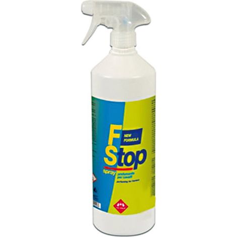 1000 ml Flasche: F STOP SPRAY parfümiertes und schützendes Produkt mit Sonnenfilter für Sportpferde