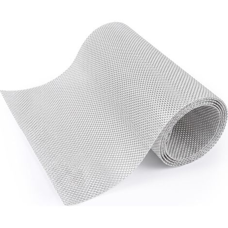 Plaque de protection thermique gaufrée en aluminium 100 x 40 cm, 0,5 mm d'épaisseur, bouclier thermique universel pour voiture/moto/pot d'échappement/compartiment moteur, flexible, découpable (1/5)