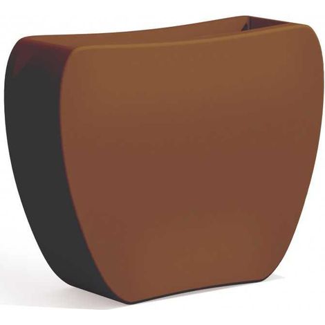 Cache-pot en forme de cœur marron en polymère Monacis - 100x30x80 cm H (1/2)