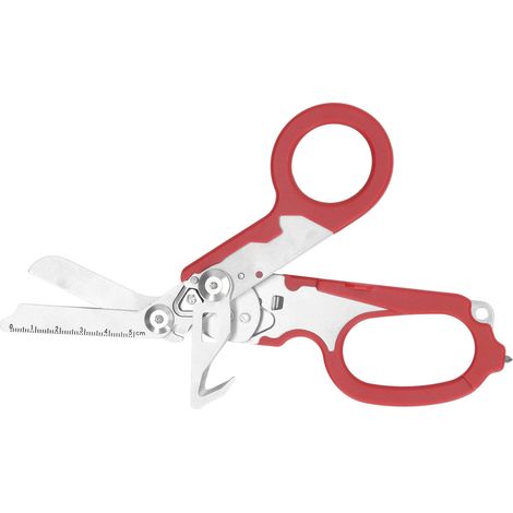 Ciseaux pliants acier inoxydable échelle transparente coupe-vent outil de coupe clé rouge pour extérieur (1/5)