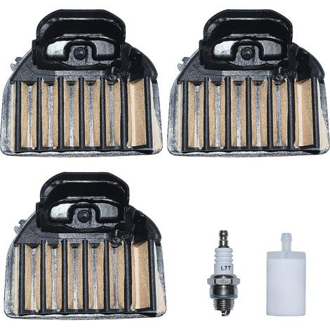 3 pièces Filtre à air 537 25 57-02 pour Husqvarna 455 455E 455 Rancher 460 460 Rancher Jonsered CS2255 Tronçonneuse Remplacer 537255702 537255701 (1/5)