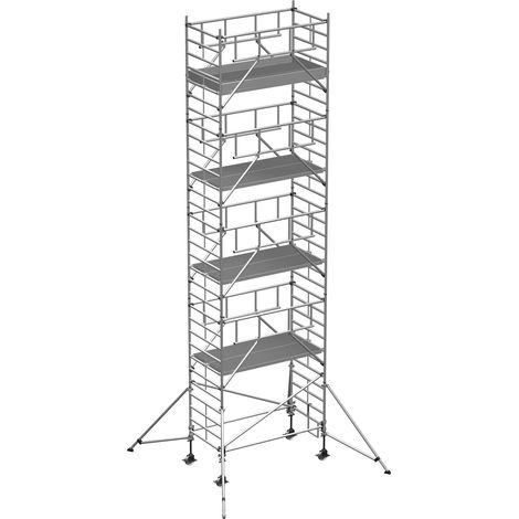 ZARGES Multitower S-PLUS 2T - Fahrgerüst Ausleger Arbeitshöhe 10.40 m 8.4 m + Plattform 1.20 m x 2.50 m (1/5)