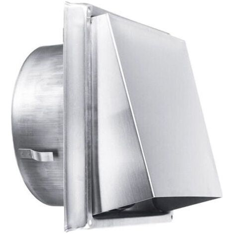 Grille d'Aération en Acier Inoxydable 150 mm -Résistante aux Intempéries sans Clapet Anti-Retour-Parfaite pour Sèche-linge,Hottes, Ventilations,Conduits d'Échappement
