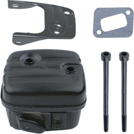 Pot D'Échappement Pour Tronçonneuse 346XP 340 345 351 353, XU, Avec Joint + Support + Vis - KZQ