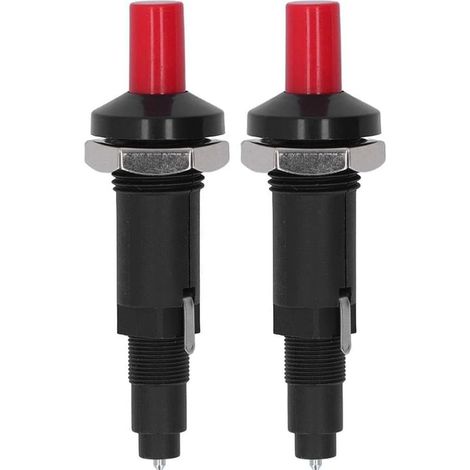 Allumeur Piézoélectrique,1 Out 2 Allumeur à Bouton,d'allumage à étincelle piézo,Allumeur Gril de Barbecu,pour barbecue à gaz Allumeur à électrode-2 Pièces (1/5)