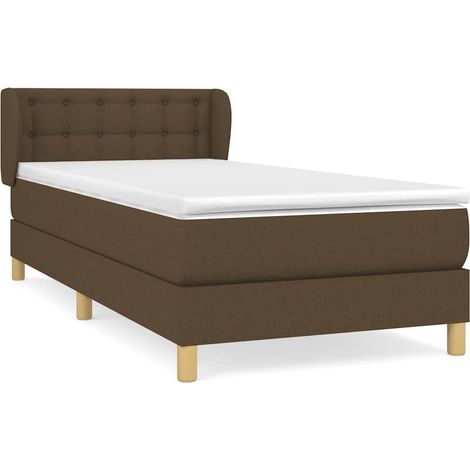 Maison Exclusive - Boxspringbett mit Matratze Dunkelbraun 100x200 (1/5)
