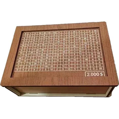 Hucha, material de madera, diseño moderno, 2000 USD (1/2)
