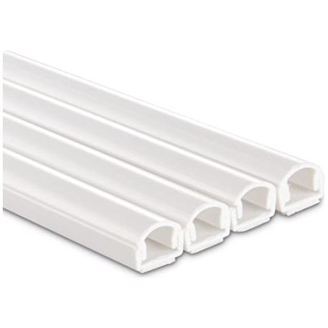 Hama Canalina per cavi in PVC bianco 100 cm (1/4)