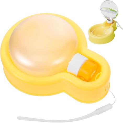 Borraccia per cani da 350 ml, portatile, con ciotola, a prova di perdite, pieghevole, ideale per viaggi ed escursioni. (1/5)