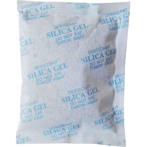 100pièces Sachets De Gel De Silice Absorbeur Humidité Pour Prévention Corrosion Couleur Bleu Ciel (1/5)