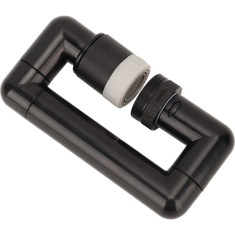 Rallonge de robinet pour salle de bain et cuisine, bras robotisé pivotant, aérateur, pièces de rechange rétractables, 2 niveaux, noir (1/5)