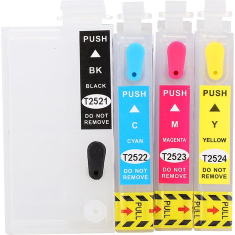Lot de cartouches d'encre pour imprimantes WF7610, 3640, 7110, 7210, 7710 - Accessoires compatibles 252XL (1/5)