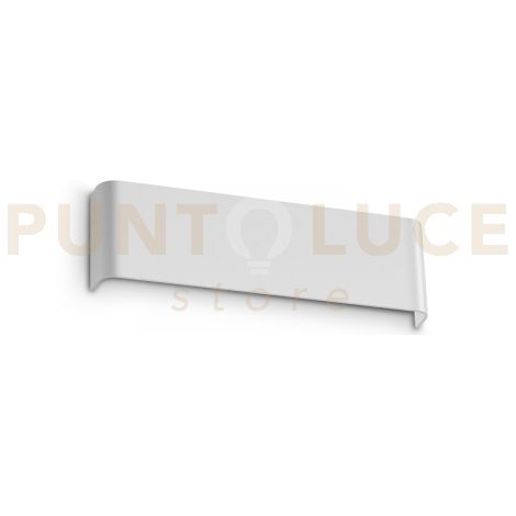 DELTA APPLIQUE BIEMISSIONE IN ALLUMINIO 3 LUCI ATTACCO G9 LAMPADINE INCLUSE 30CM BIANCO