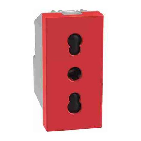 Prise bidirectionnelle BTIJ4180R 2P+T 16 A 250 Vca - entraxe de 19 mm et 26 mm