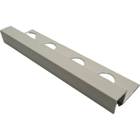 Profilo Quadro in Alluminio - Finitura Sabbia - Barra da 2,5 metri : Colore - Avorio Chiaro, Modello - 10 MM