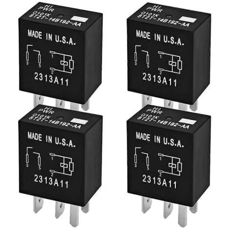 Relais 8T2T-14B192-AA - 4-poliges 12V DC Kfz-Relais für (1/5)