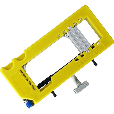 GARRYFIZH Gabarit de charnière de porte en plastique, longueur 3‑5 po, rayon 1/4‑5/8″, gabarit de défonceuse pour le travail du bois (1/5)