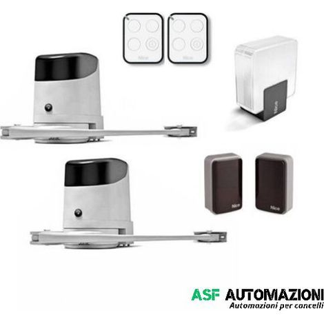 Kit Nice HOPPKIT-BD automazione cancello a battente per ante fino 2,4m HOPPBDKCE