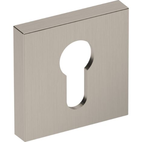 Piastra inferiore PLT26J-Y, Premium Line, nichel spazzolato, quadrata (1/2)